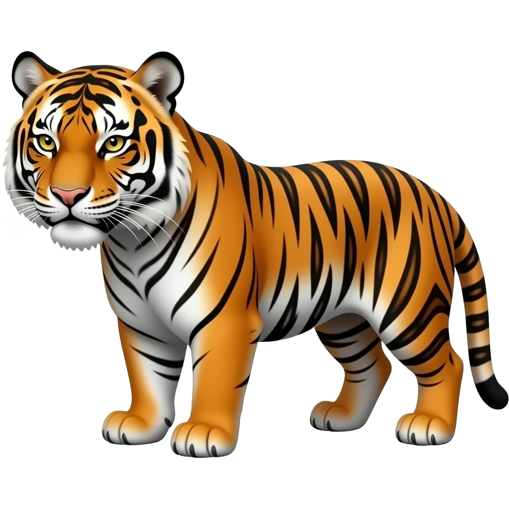 very simple angry tiger emoji