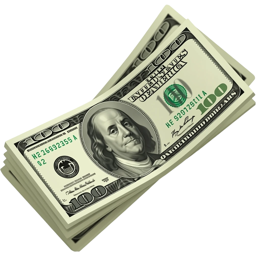 dollars bills emoji
