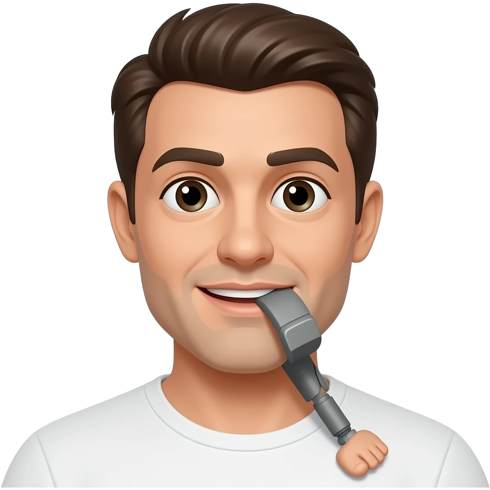 Man with amputated right foot emoji