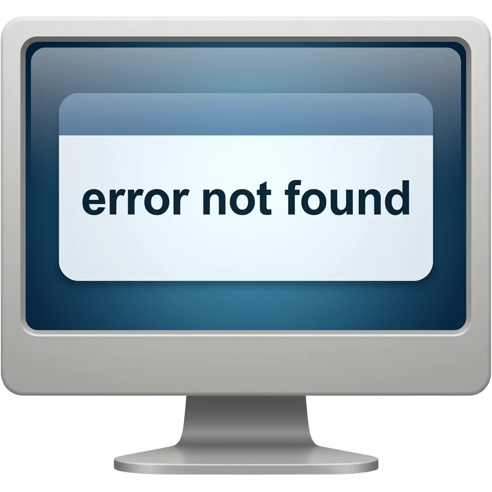 error not found emoji
