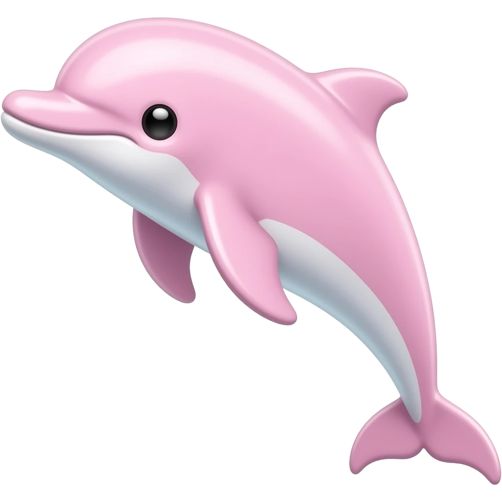Pink dolphin emoji
