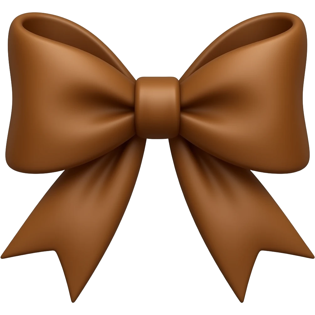 🎀 قهوه‌ای emoji