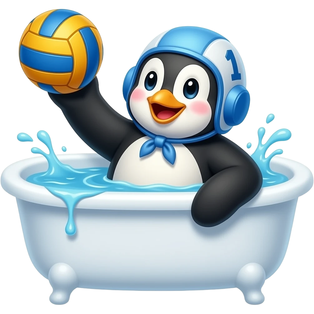 🛁🐧🤣🏊😁🤽☺️ emoji