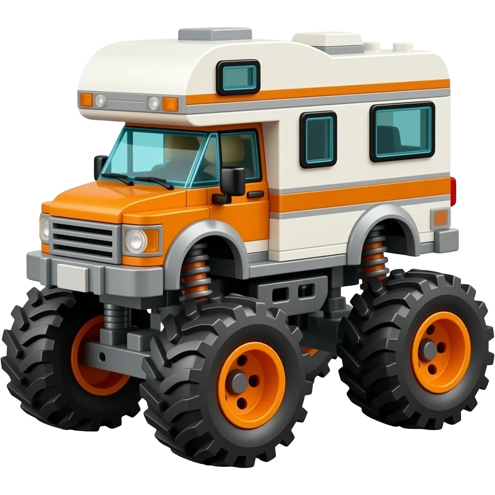 lego monster truck rv emoji
