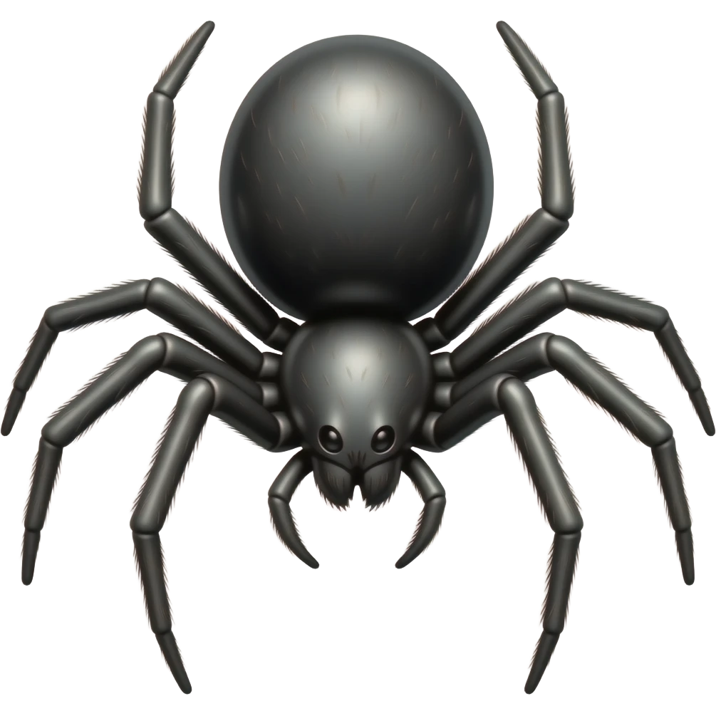 black widow spider emoji
