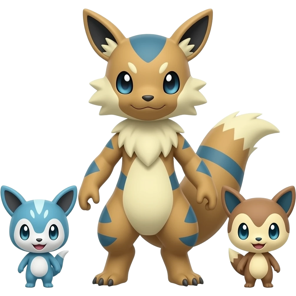 Salandit-Salamence-Meowstic-Minccino-Furret-Milotic-Exveemon-hybrid emoji