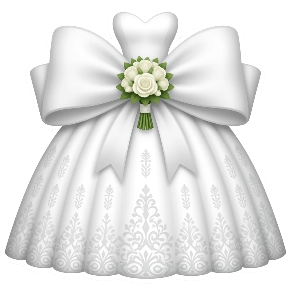 Luxury wedding white stickers emoji