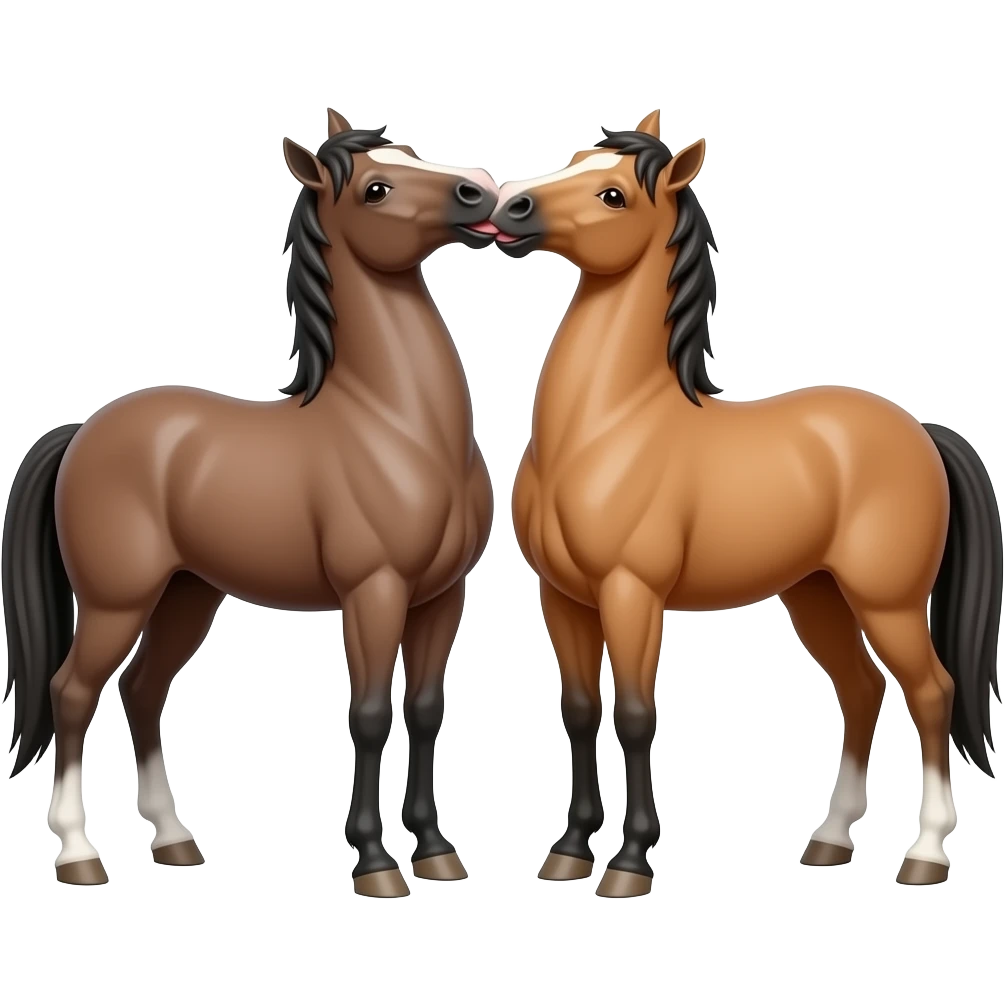 horses making out emoji