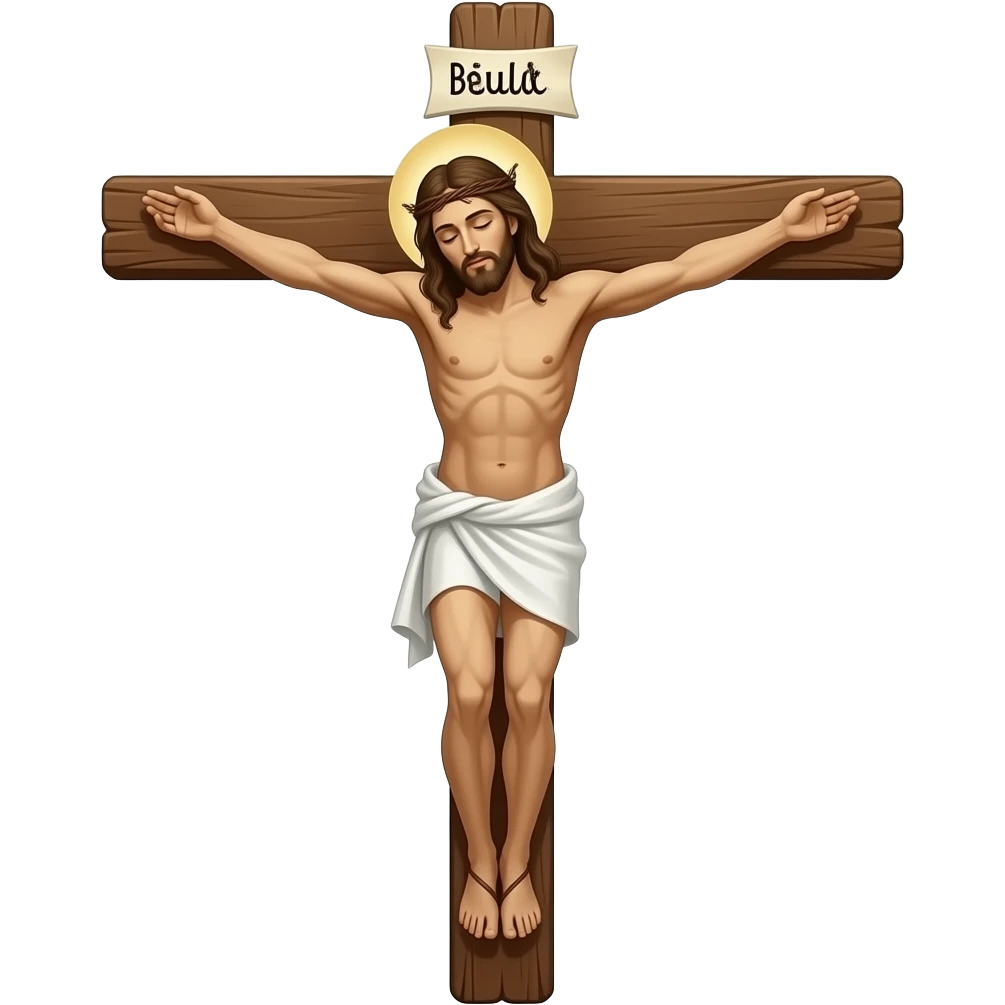 Jesus on cross dead emoji