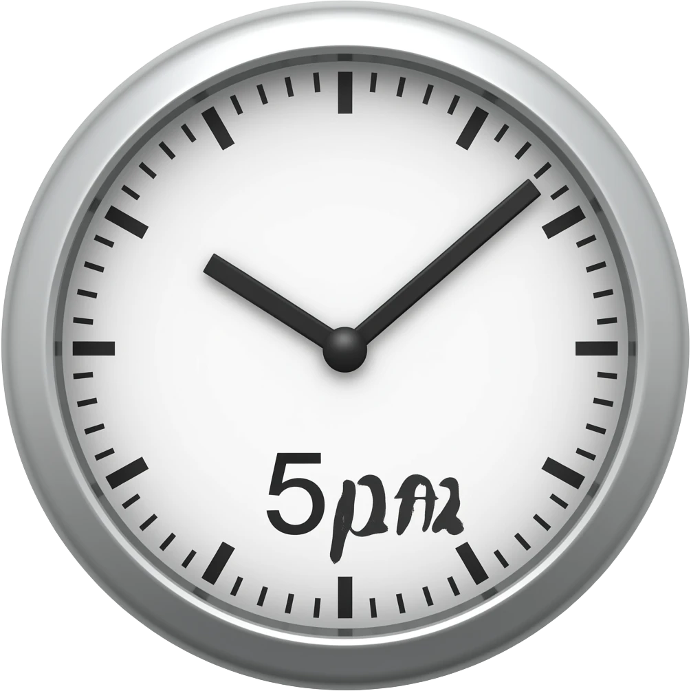 5pm emoji