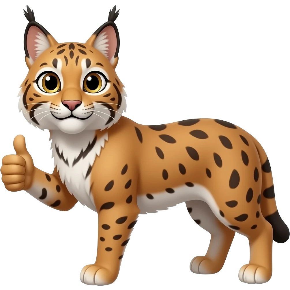 lynx thumbs up emoji