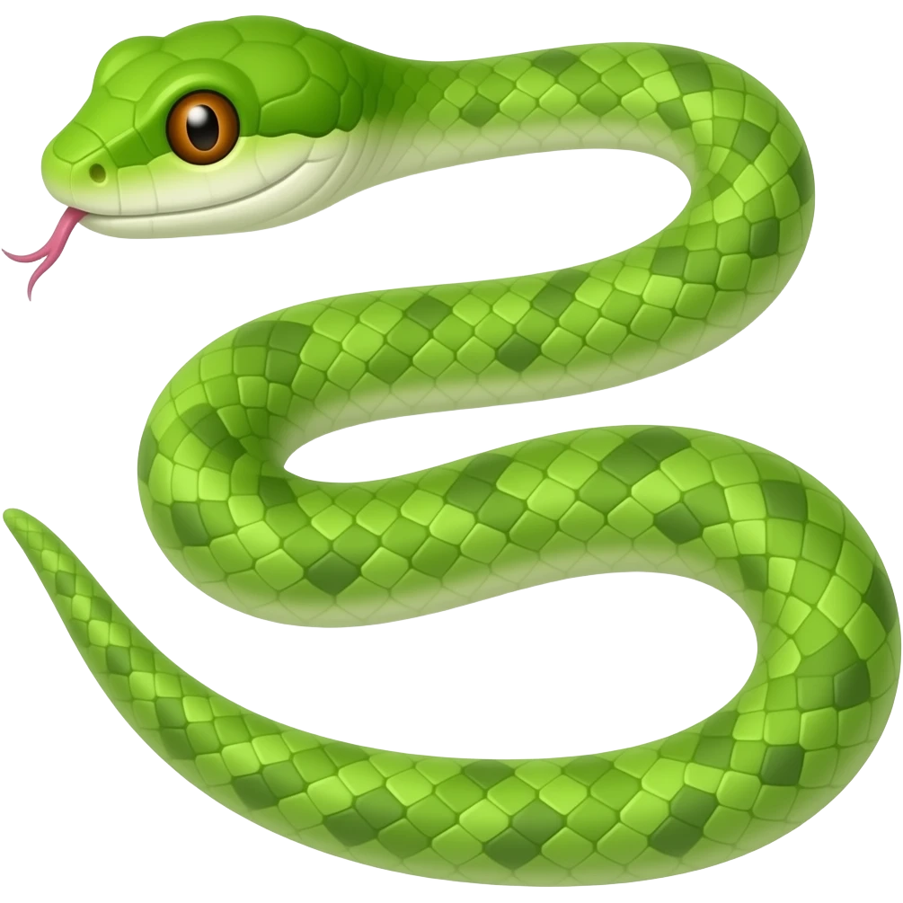 green boomslang emoji realistic emoji
