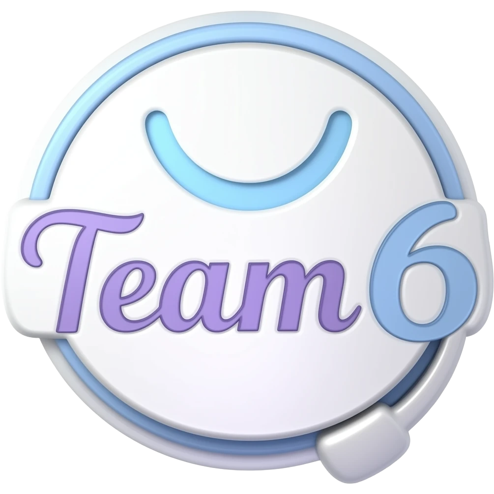 make a sweet logo for our customer service team. we are called team 6 emoji