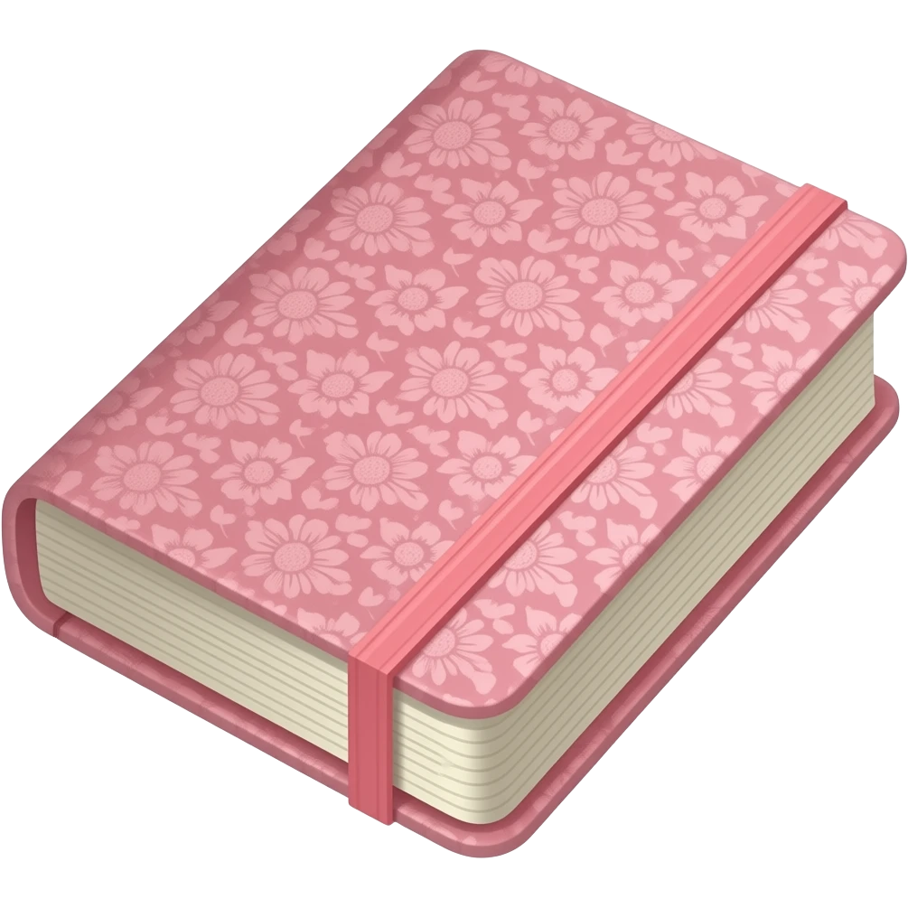 pink notebook emoji