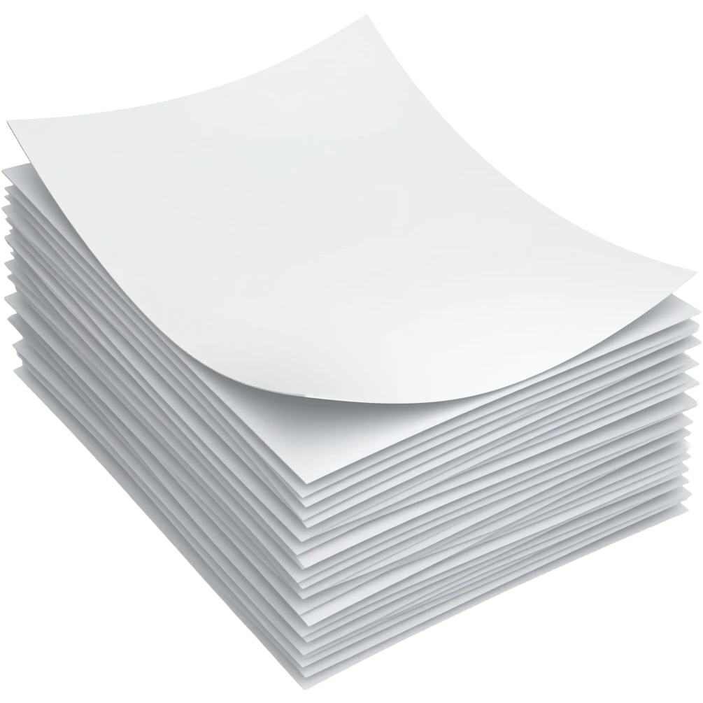 stack of paper emoji