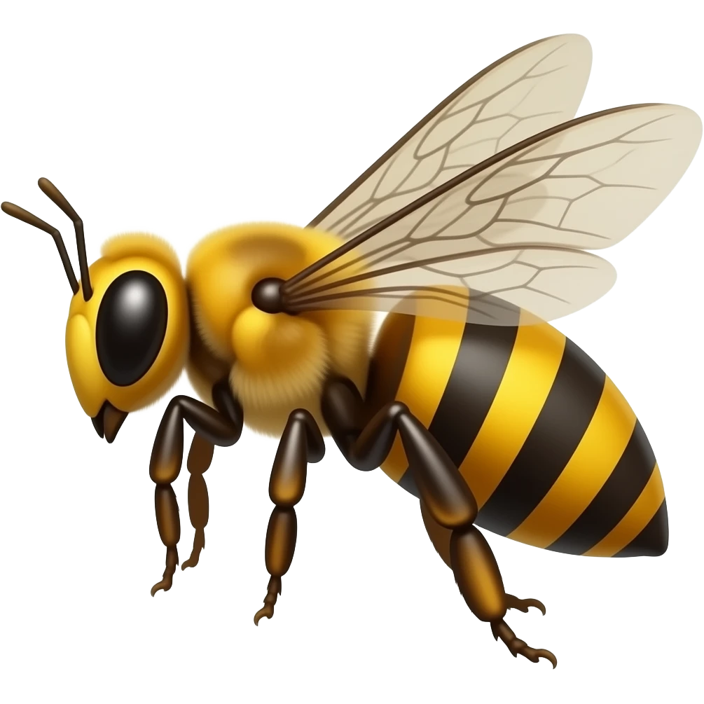 Wasp and bee emoji