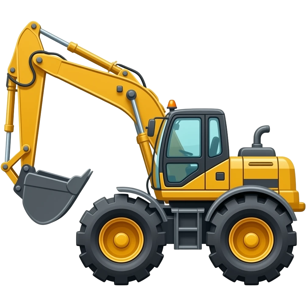 backhoe loader emojisi emoji