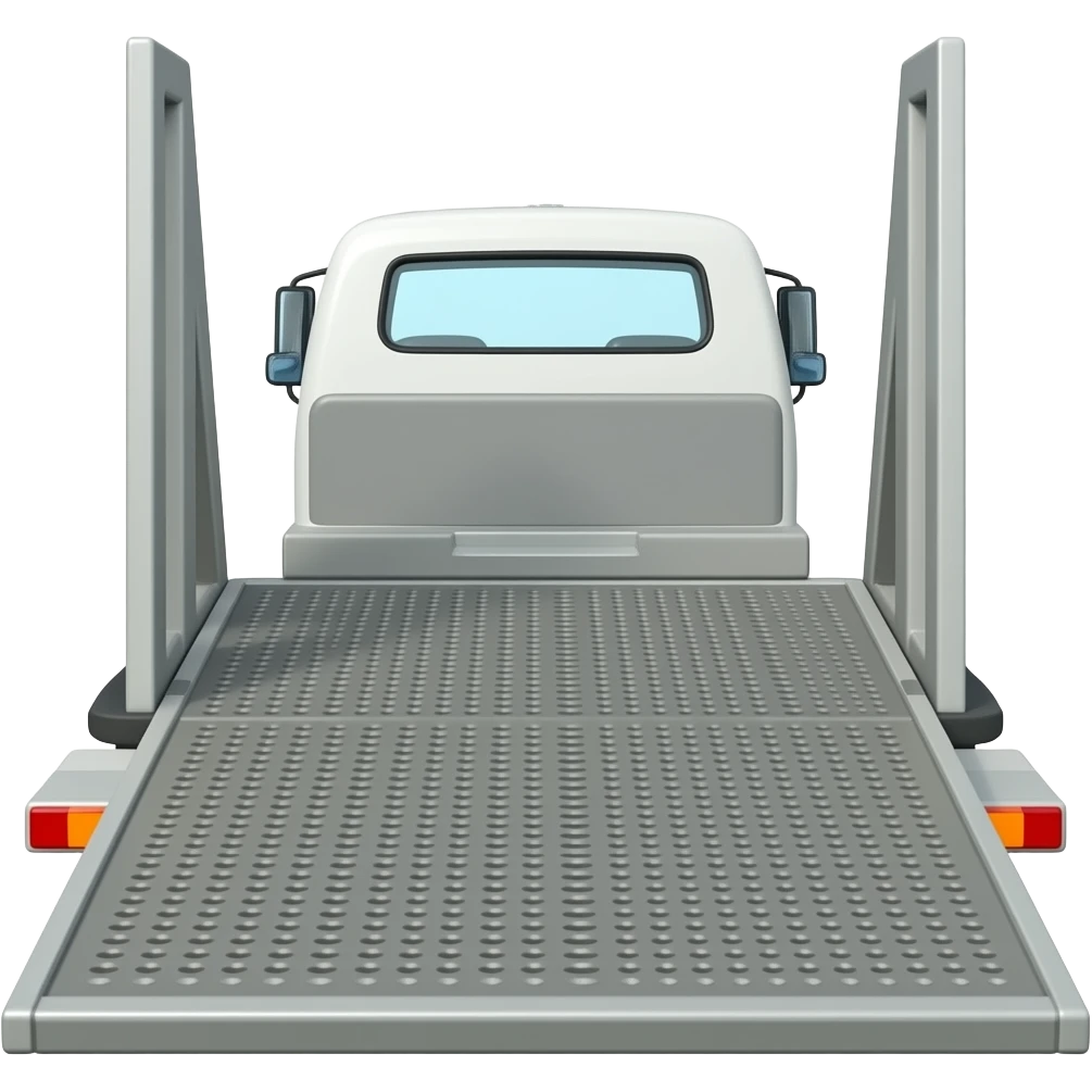 Car carrier Truck side emoji