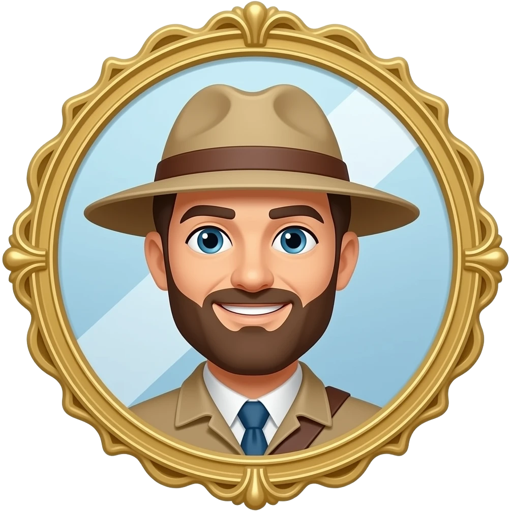 Mirror and explorer emoji