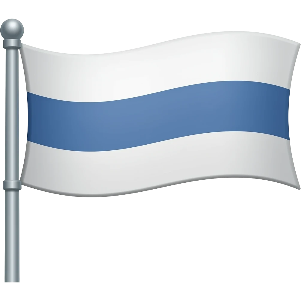Round edge Banner on pole emoji