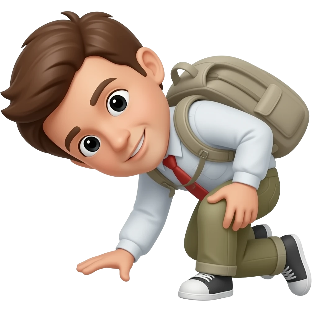 Back down emoji