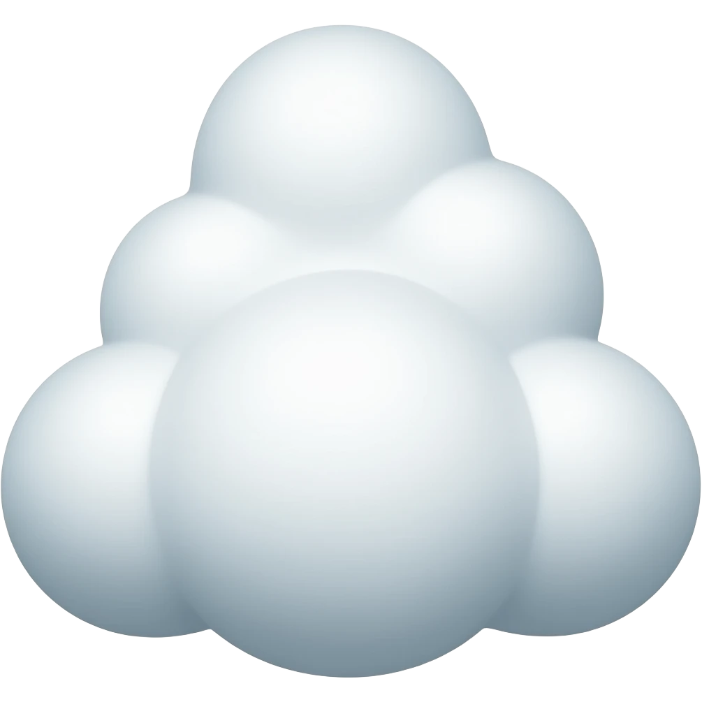 Soft Cloud emoji