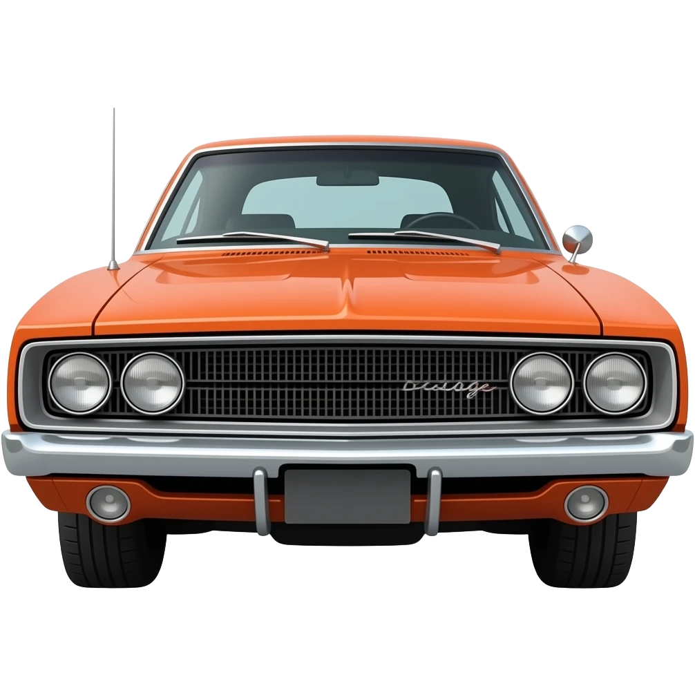 1968 Dodge Charger R/T , hyper real, highly detailed emoji