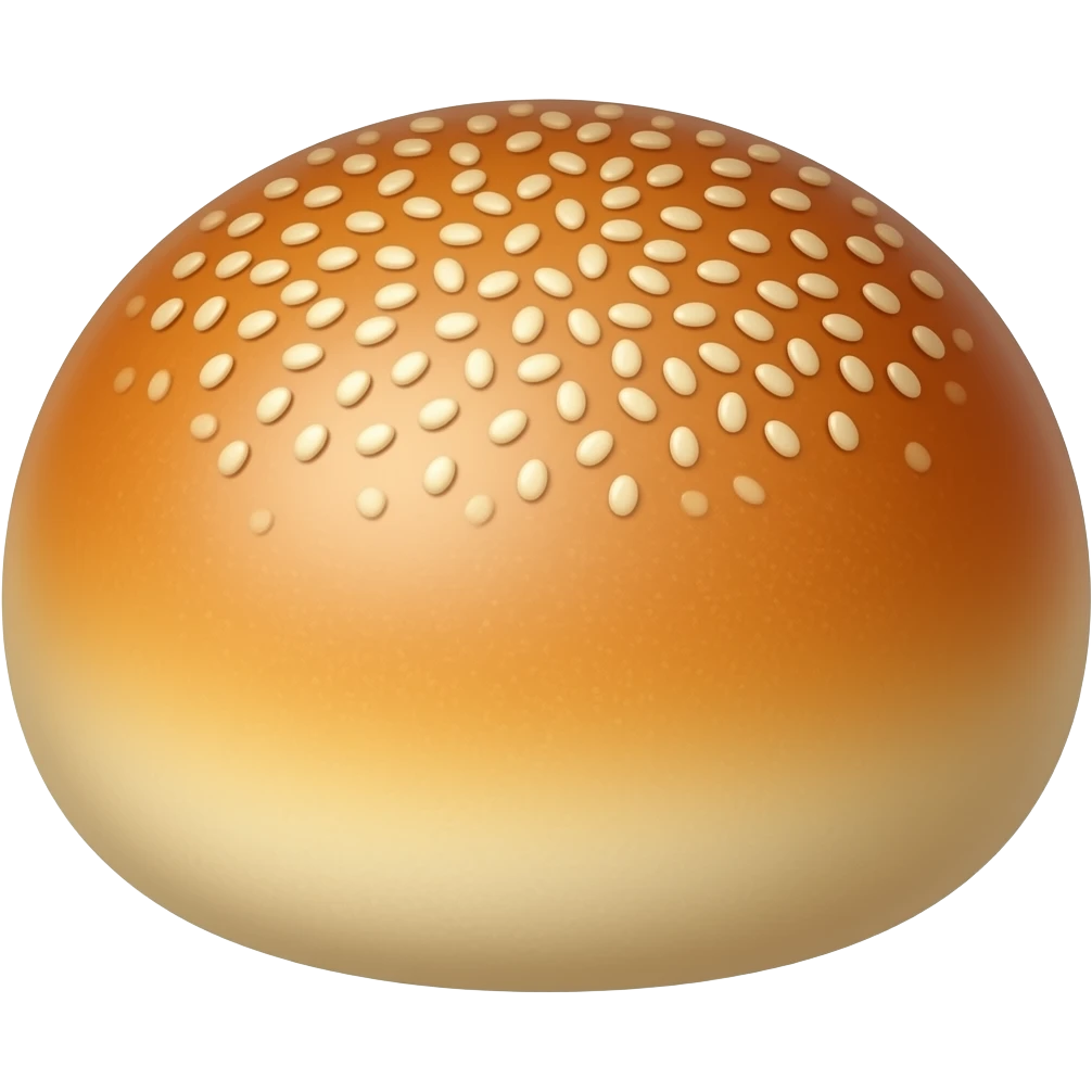 burger bun without ingredients emoji