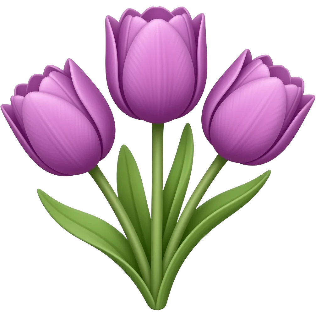 purple tulips emoji
