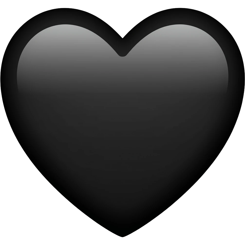 black heart emoji