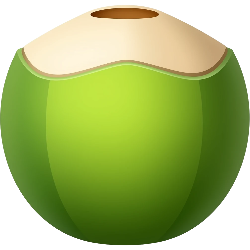 green coconut emoji