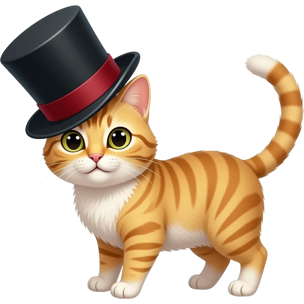 cat tipping his hat emoji