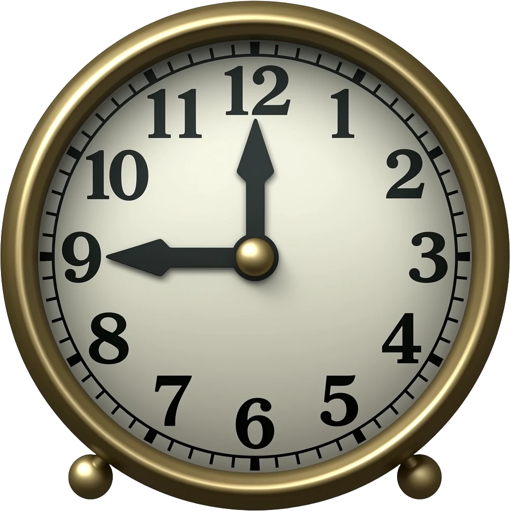 a haunted clock emoji