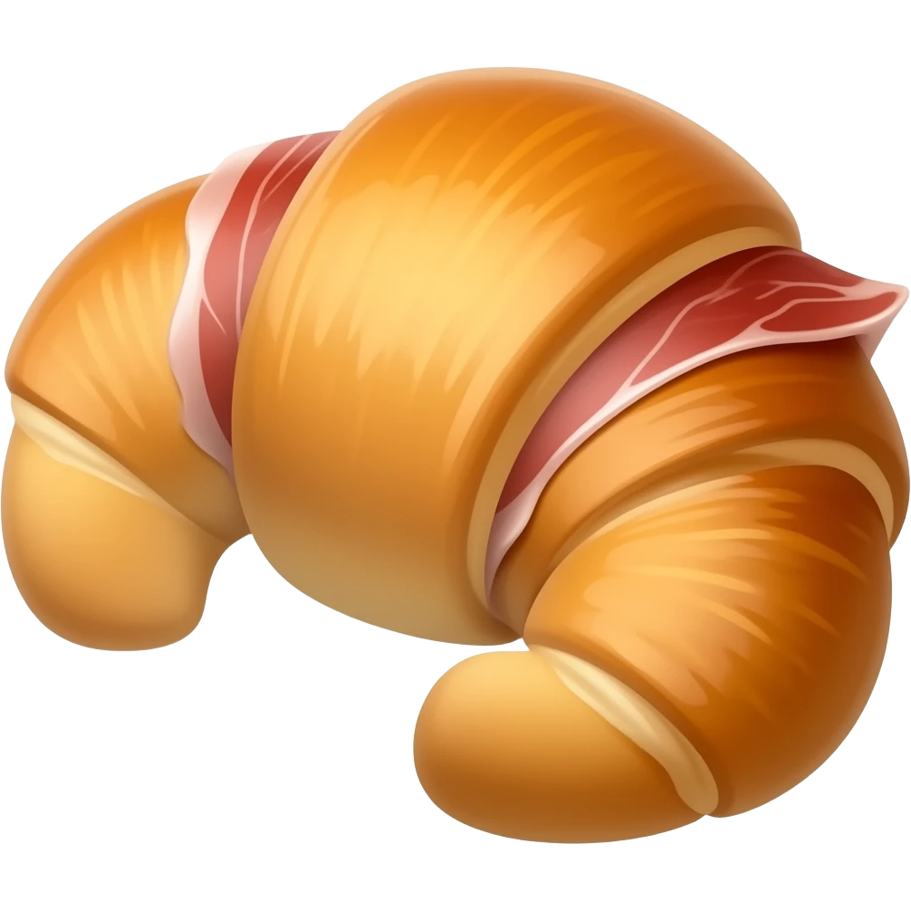 Круассан с прошуто emoji