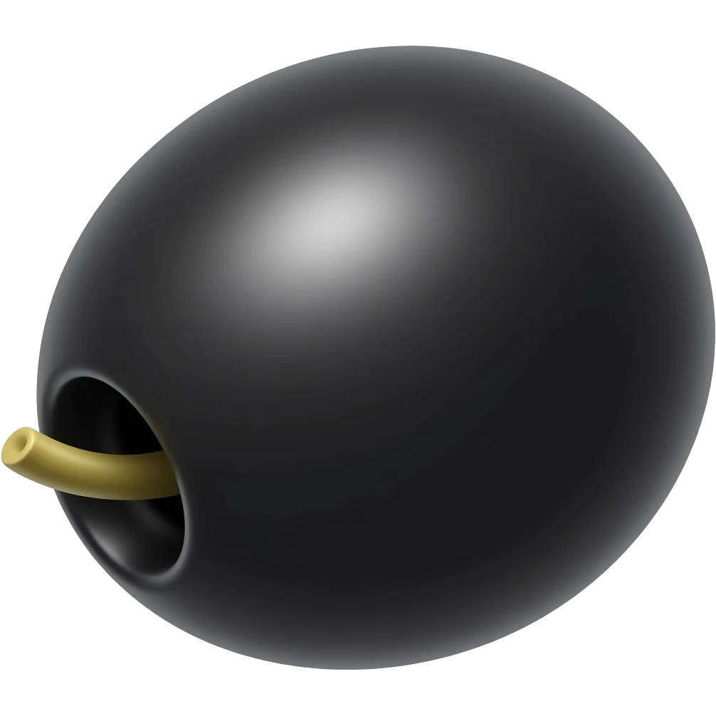 Siyah zeytin emoji