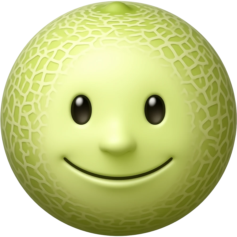 Fresh Melon with small smile emoji