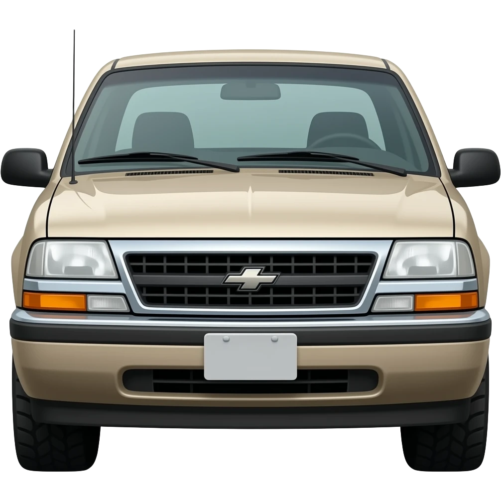 Beige 1996 Chevy S10 emoji