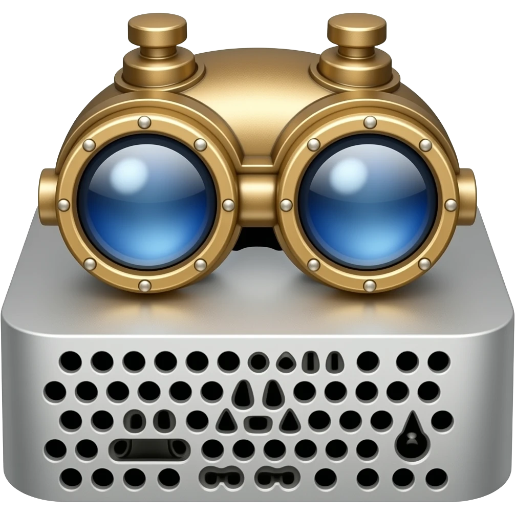 steampunk silver mac mini emoji