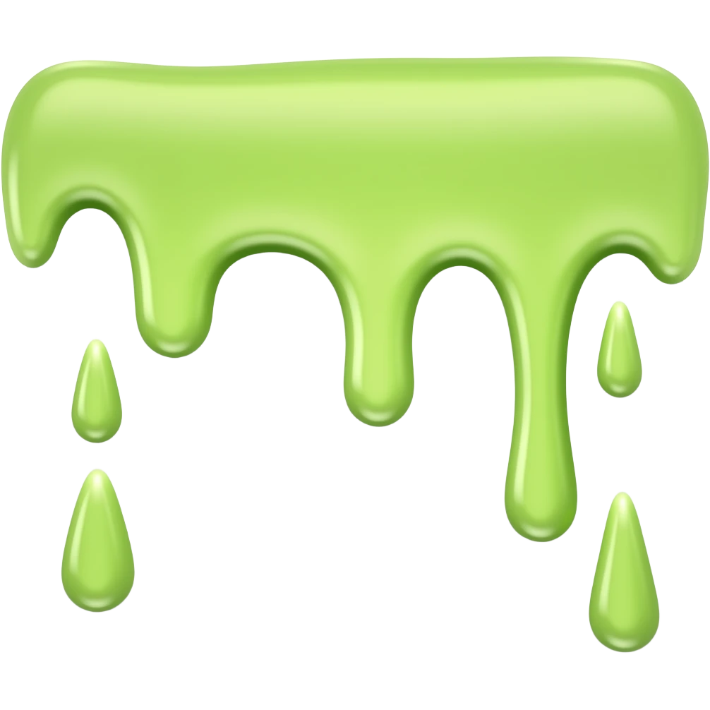 slime horizontal dripping emoji