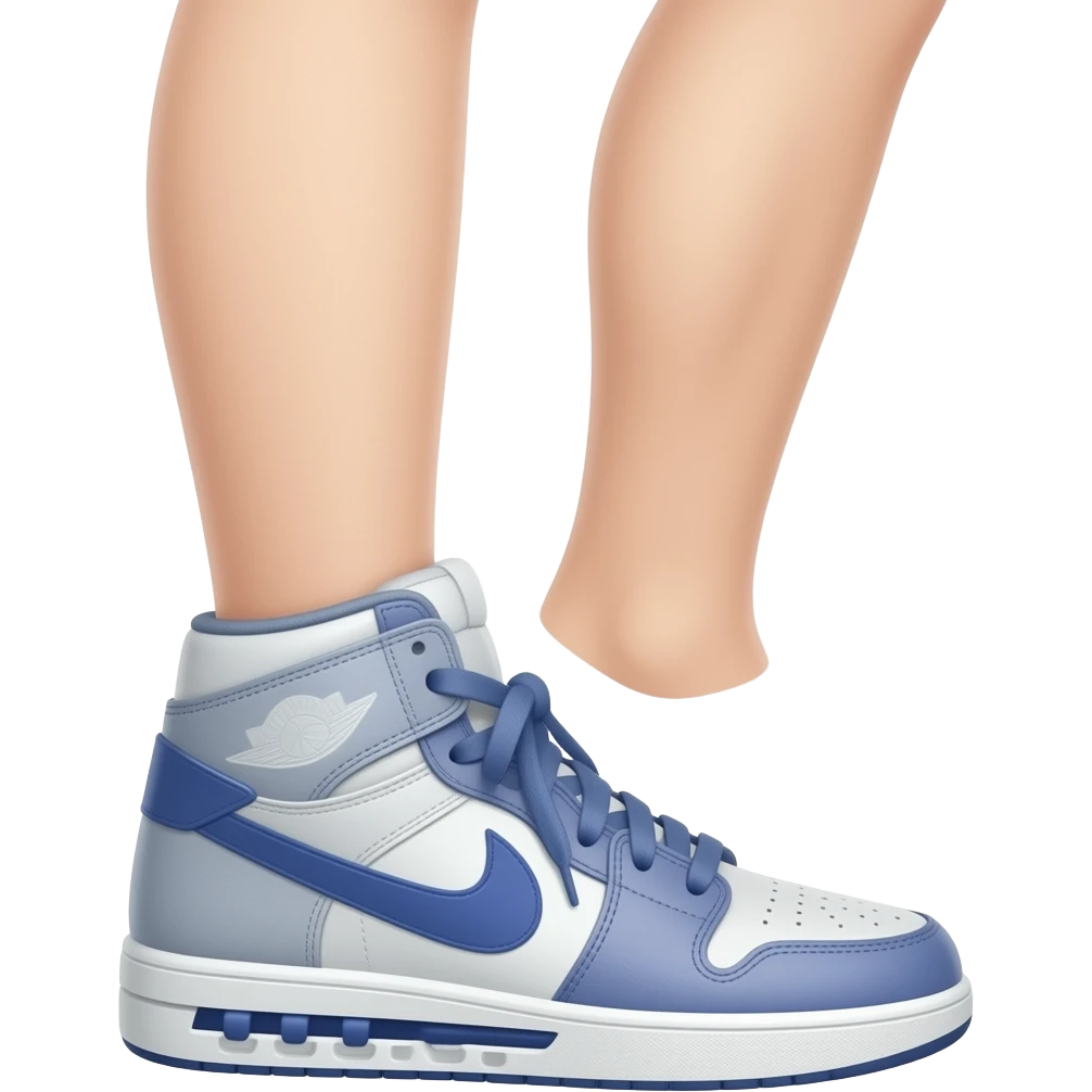 Left side leg emoji