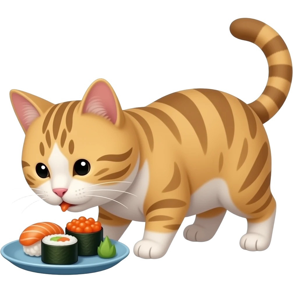Cat sushiies emoji