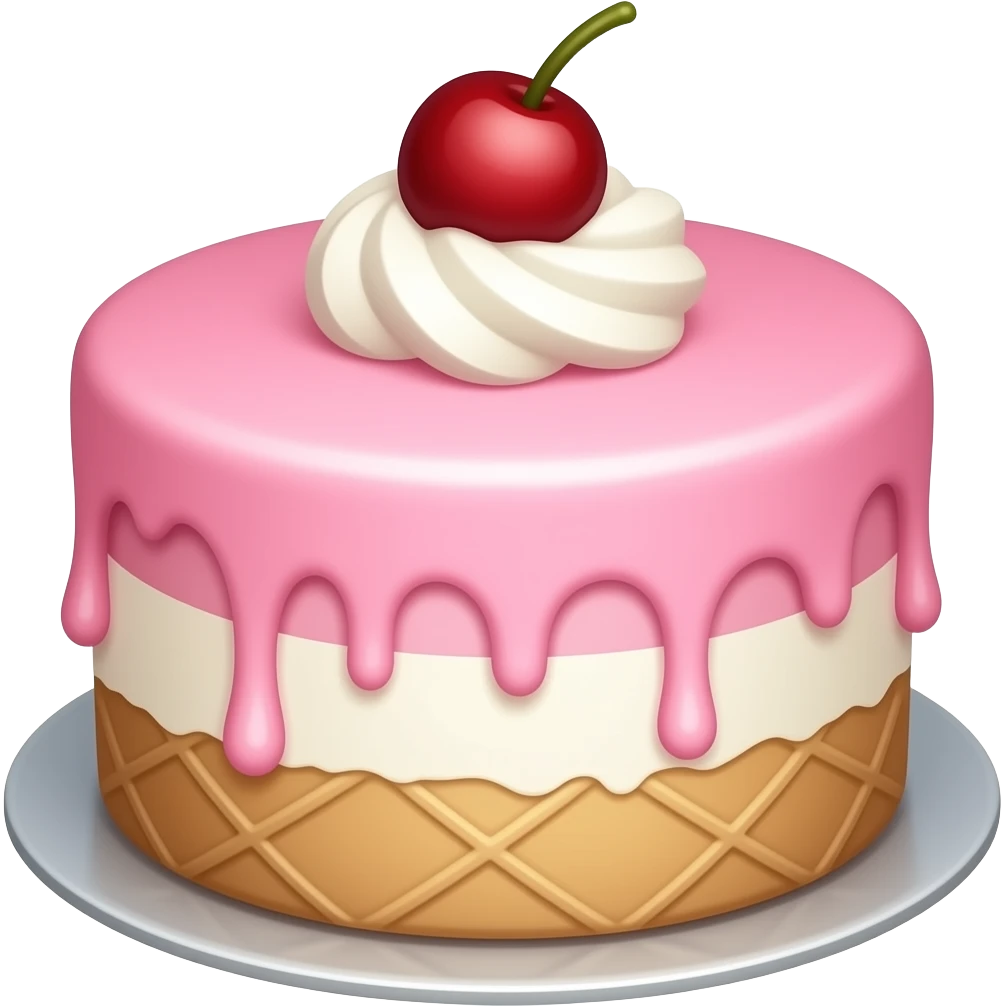 Ice cream cake emoji