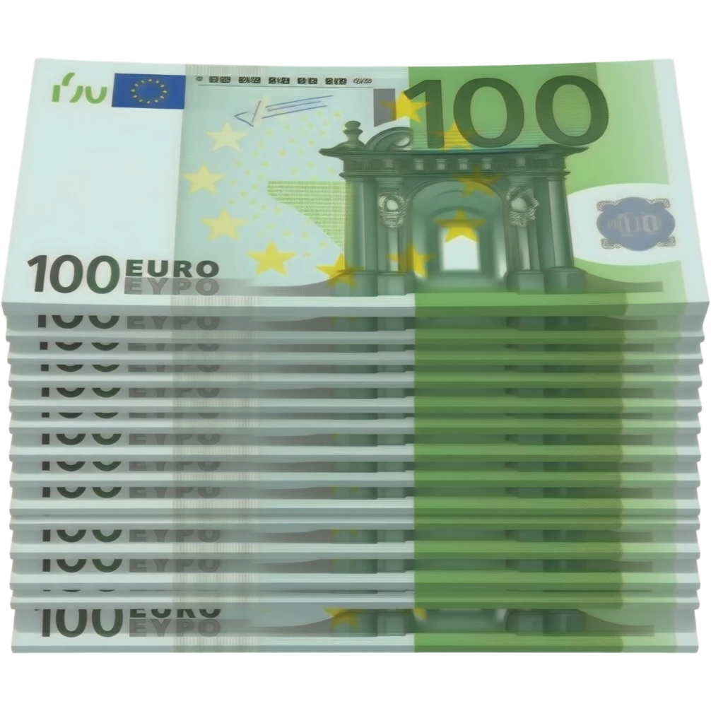 stack of euros emoji