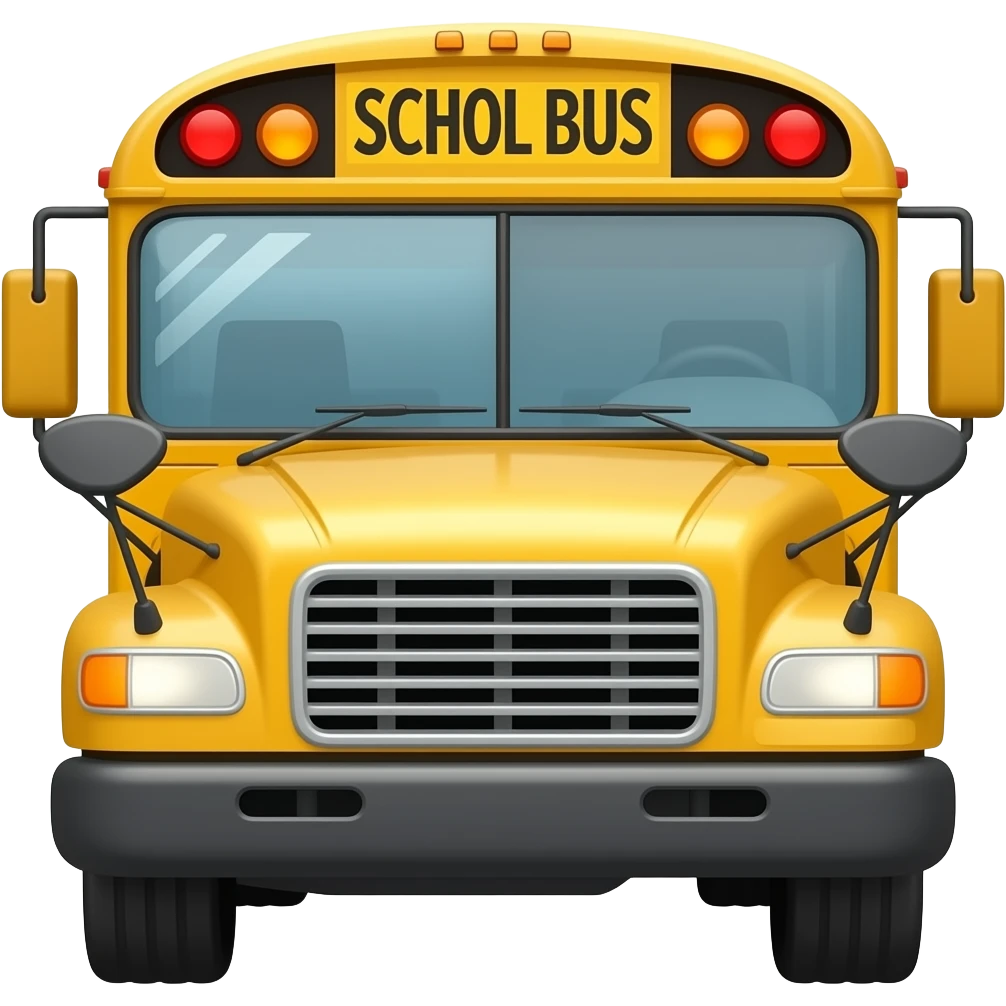 school bus emoji