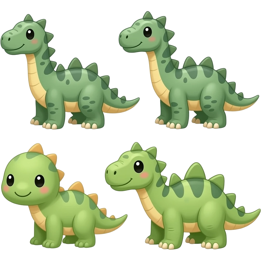 Cute Tepetlisaurus-Koholosaurus-Yumcasaurus-Titankasaurus emoji