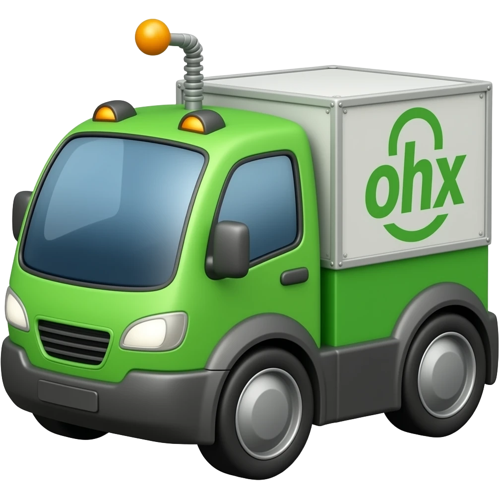 green delivery robot emoji