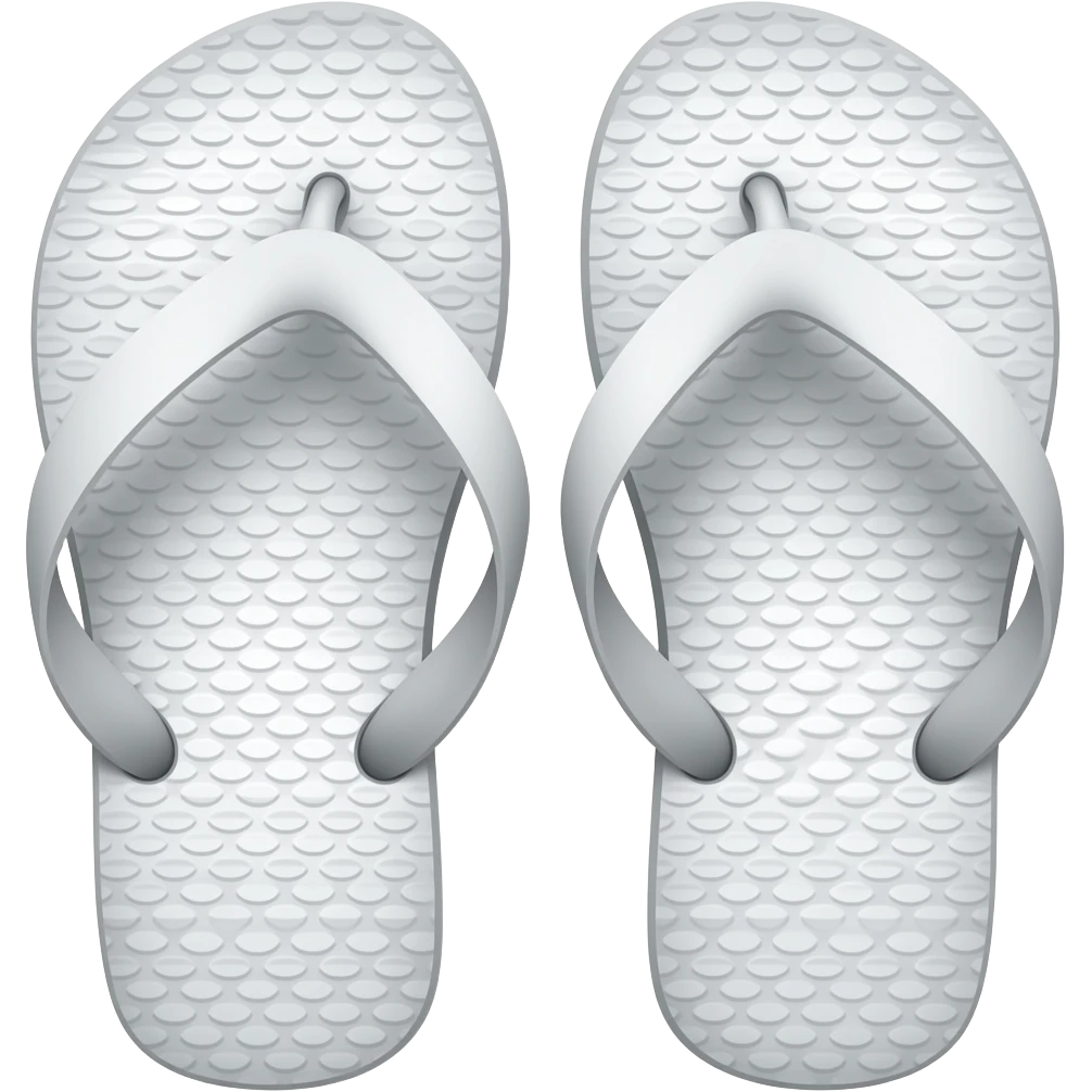 flipflops white emoji