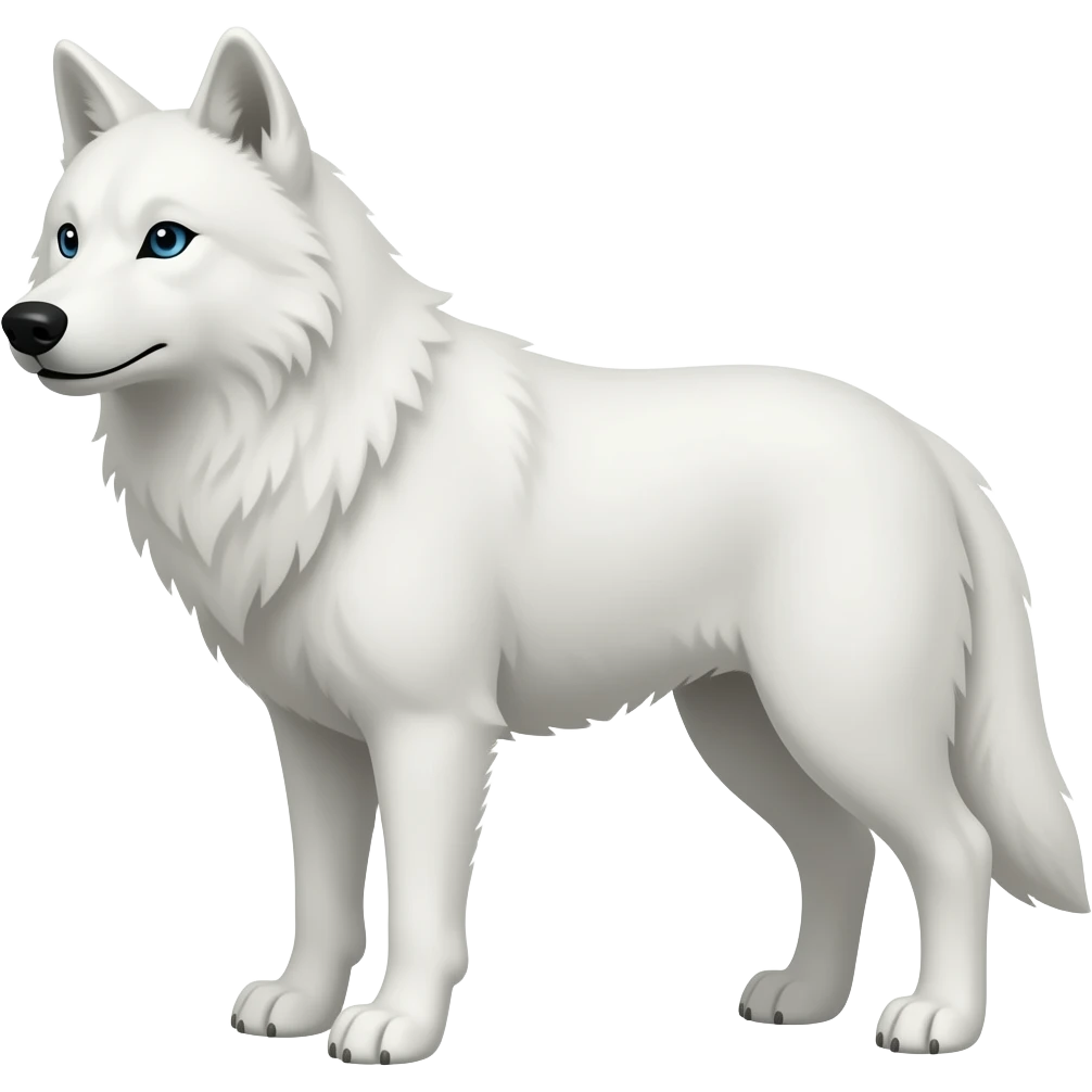 white wolf emoji