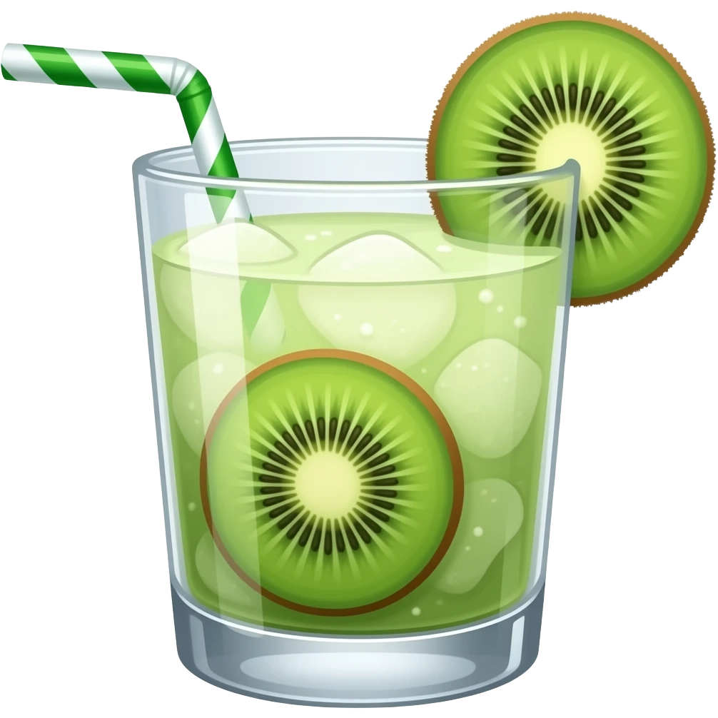 Kiwi Daiquiri, no extra fruit, glass only emoji
