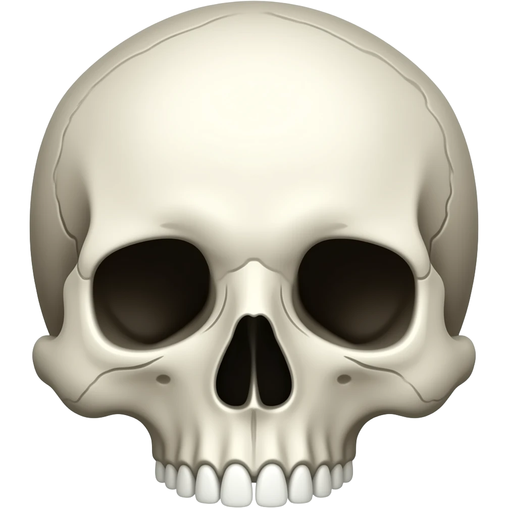 Skull face emoji
